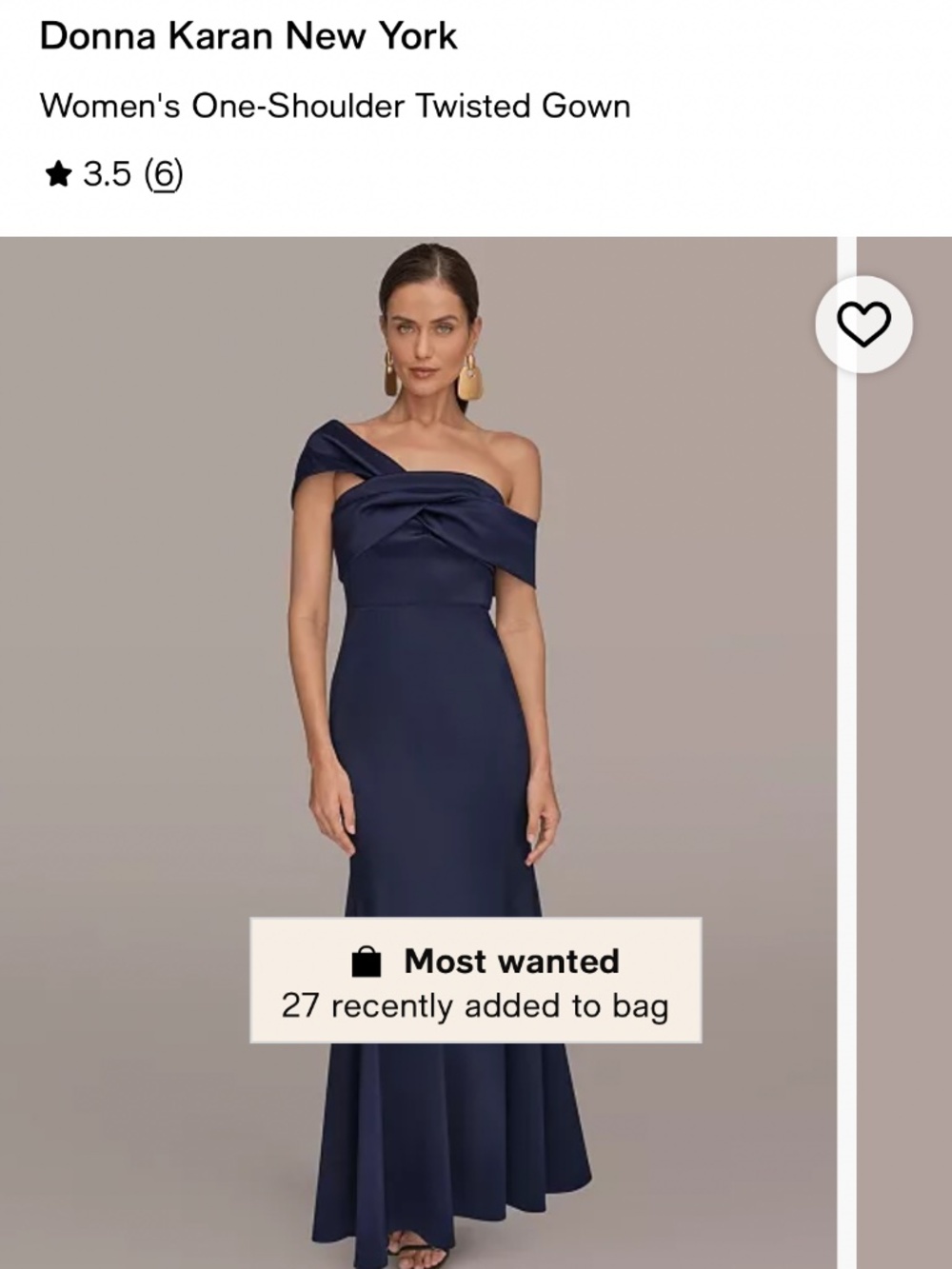 NWT Donna Karan navy blue